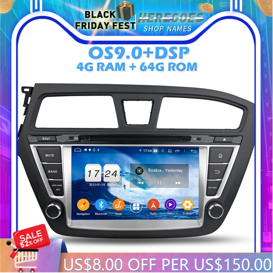 1280*720 IPS DSP Android 10,0 4 Гб + 64 ГБ + 8 CORE dvd-плеер для автомобиля Wi-Fi Bluetooth RDS радио GPS карта для Hyundai I20 2014 2015
1280*720 IPS DSP Android 10,0 4 Гб + 64 ГБ + 8 CORE dvd-плеер для автомобиля Wi-Fi Bluetooth RDS радио GPS карта для Hyundai I20 2014 2015