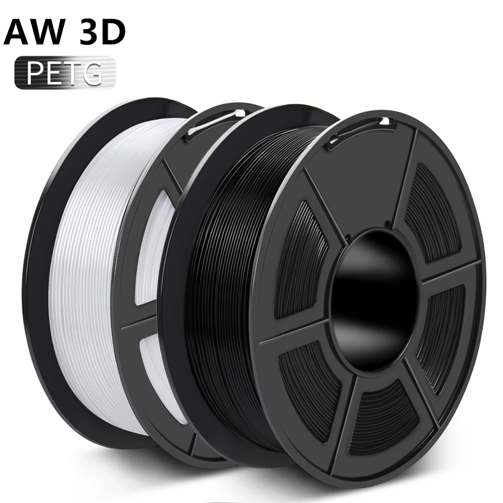 AW 3D PETG 3D Filament 2KG 1.75mm Non-toxic Environmental Material PETG Filament 100% Bubble Free For 3D Printer 2Rolls 4.42lbs.
AW 3D PETG 3D Filament 2KG 1.75mm Non-toxic Environmental Material PETG Filament 100% Bubble Free For 3D Printer 2Rolls 4.42lbs.