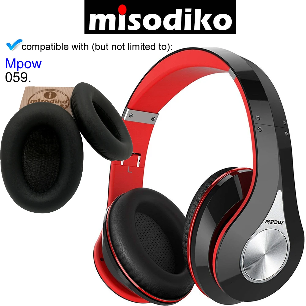 Misodiko амбушюры накладки для Mpow 059/ H1/ H5 Bluetooth Наушники Накладные наушники ремонтные