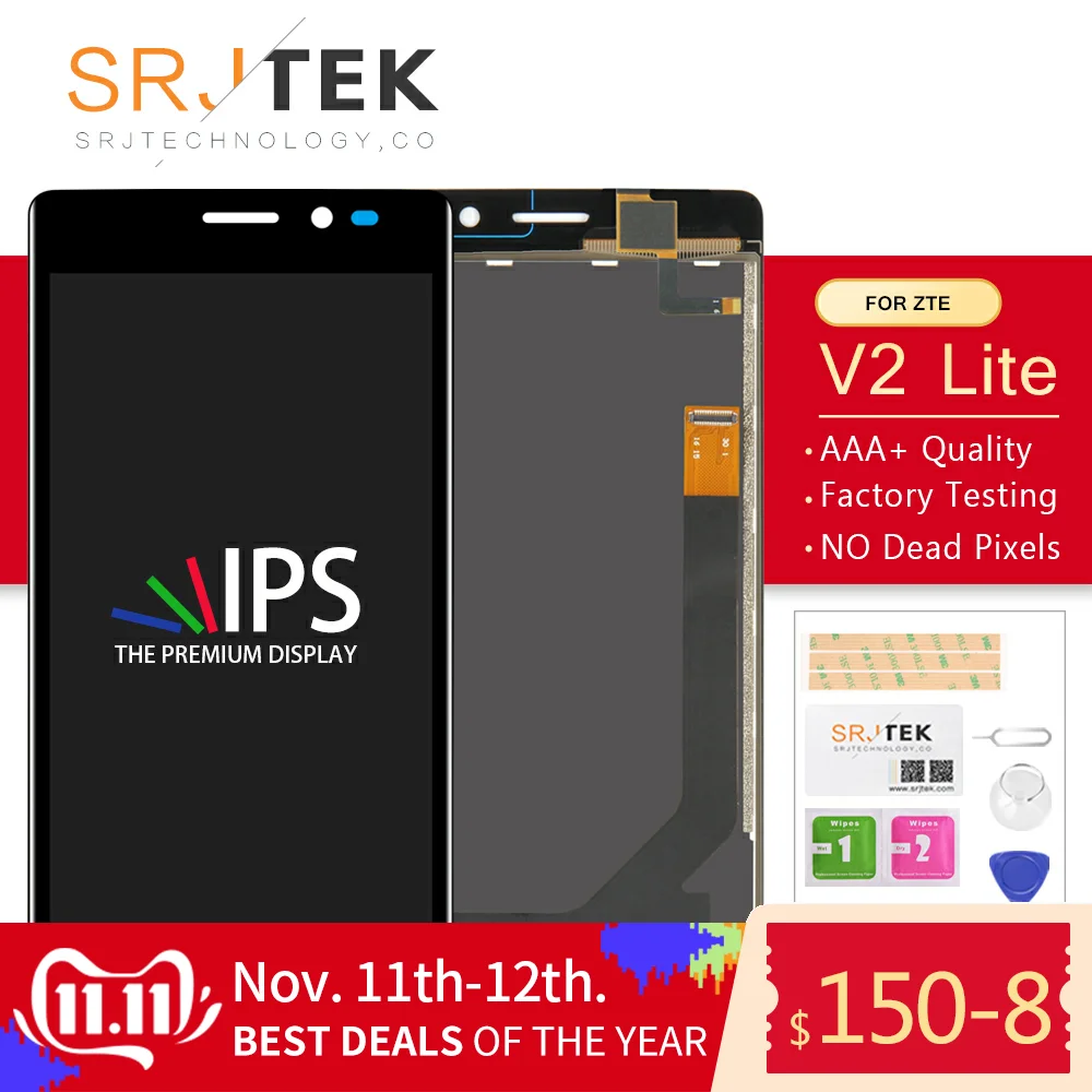 Srjtek 5.0" For ZTE Blade Q Maxi Blade V2 Lite A450 LCD Display Touch Screen Digitizer Sensor Assembly For Blade V2 Lite Display
Srjtek 5.0" For ZTE Blade Q Maxi Blade V2 Lite A450 LCD Display Touch Screen Digitizer Sensor Assembly For Blade V2 Lite Display