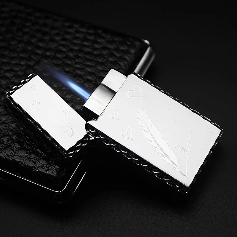 Easy to carry Metal Cigarettes Lighters gas Lighter Torch Turbo Lighter Mini Electronic Lighter Butane 1300C Flame
Easy to carry Metal Cigarettes Lighters gas Lighter Torch Turbo Lighter Mini Electronic Lighter Butane 1300C Flame