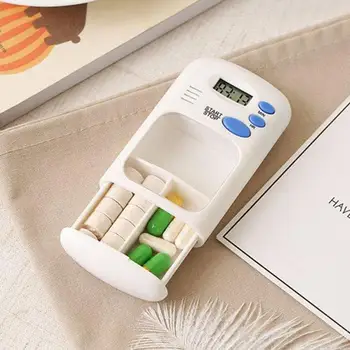 Electric Medicine Pill Case Box Tablet Case Container Organizer Dispenser LCD Digital 2 Grids with Alarm Timer Reminder
Electric Medicine Pill Case Box Tablet Case Container Organizer Dispenser LCD Digital 2 Grids with Alarm Timer Reminder