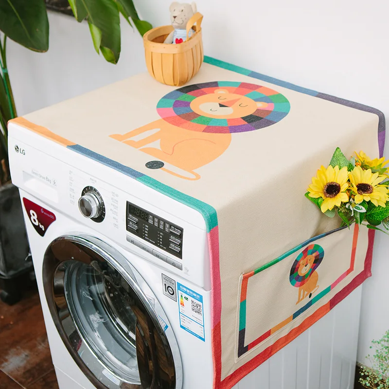 Cartoon Roller Washing Machine Cover Single Door Refriderator Cover Storage Dust Cover Bedside Table Cloth Multi-functional Towe
Cartoon Roller Washing Machine Cover Single Door Refriderator Cover Storage Dust Cover Bedside Table Cloth Multi-functional Towe