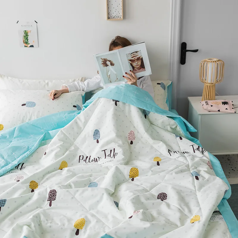 Cotton Hipster Summer Quilt Airable Cover Three-piece Set Summer Blanket 100% Cotton 4-piece Set Students Dormitory Single Doubl
Cotton Hipster Summer Quilt Airable Cover Three-piece Set Summer Blanket 100% Cotton 4-piece Set Students Dormitory Single Doubl