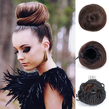 LUPU Scrunchie Chignon Synthetic Hair Bun Clip In Hair Extensiones Natural Fake Hairpieces Donut Roller High Temperture Fiber
LUPU Scrunchie Chignon Synthetic Hair Bun Clip In Hair Extensiones Natural Fake Hairpieces Donut Roller High Temperture Fiber