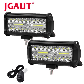 JGAUT 7'' 120w 12000lm LED Work Light Bar Combo Beam Car Driving lights for Off Road Truck Boat 4WD 4x4 UAZ SUV 12V 24V Switch
JGAUT 7'' 120w 12000lm LED Work Light Bar Combo Beam Car Driving lights for Off Road Truck Boat 4WD 4x4 UAZ SUV 12V 24V Switch