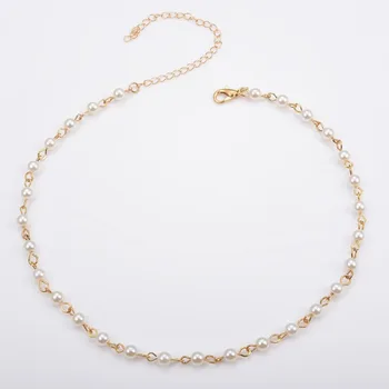 Short Necklaces Jewelry Simple Womans Chain Necklace Artificial Pearl Pendant Lady Round Silver Color Trendy European Naszyjnik
Short Necklaces Jewelry Simple Womans Chain Necklace Artificial Pearl Pendant Lady Round Silver Color Trendy European Naszyjnik