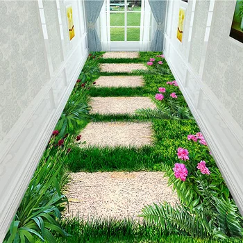 Creative 3D Hallway Carpets and Rugs for Bedroom Living Room Grass Carpet Printing Flower Bathroom Kitchen Runner Rug Anti-Slip
Creative 3D Hallway Carpets and Rugs for Bedroom Living Room Grass Carpet Printing Flower Bathroom Kitchen Runner Rug Anti-Slip