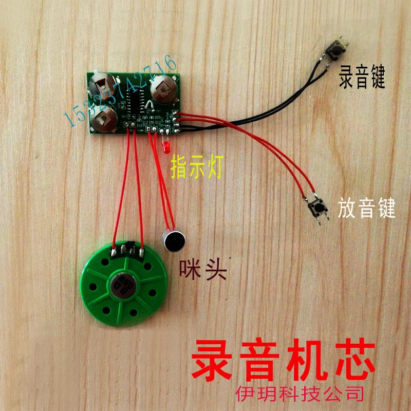 Micro Digital Recording Module Sound Voice Music Movement DIY Message Greeting Card Gift
Micro Digital Recording Module Sound Voice Music Movement DIY Message Greeting Card Gift