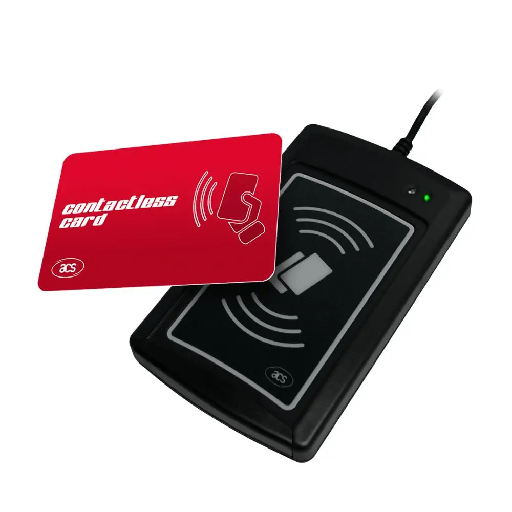 USB Mi fare UID ISO 14443 Contactless Smart Card Reader Support HID Keyboard Class ACR1281U-C2
USB Mi fare UID ISO 14443 Contactless Smart Card Reader Support HID Keyboard Class ACR1281U-C2