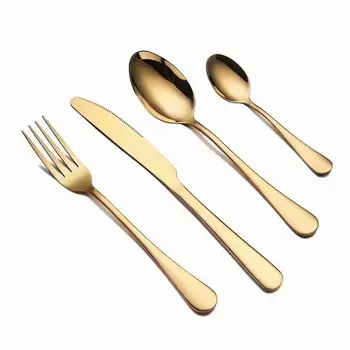 Spklifey Cutlery Forks Knives Spoons Tableware Gold Cutlery Set Stainless Steel Fork Spoon Knife Set Dining Set Dropshipping 
Spklifey Cutlery Forks Knives Spoons Tableware Gold Cutlery Set Stainless Steel Fork Spoon Knife Set Dining Set Dropshipping