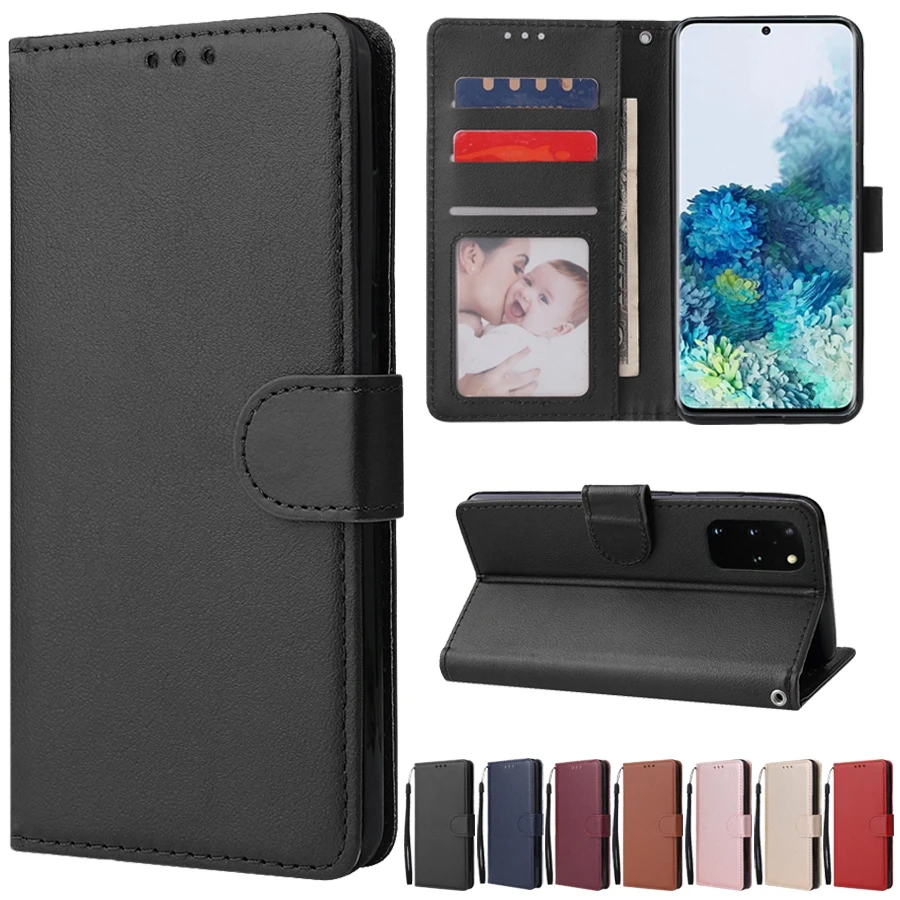 Чехол-книжка для Samsung Galaxy S21/S20 Plus/Ultra/FE S10E S10/S9/S8 Plus S7/S6 Edge S5 Note 9/10 Pro/20 Ultra кожаный |