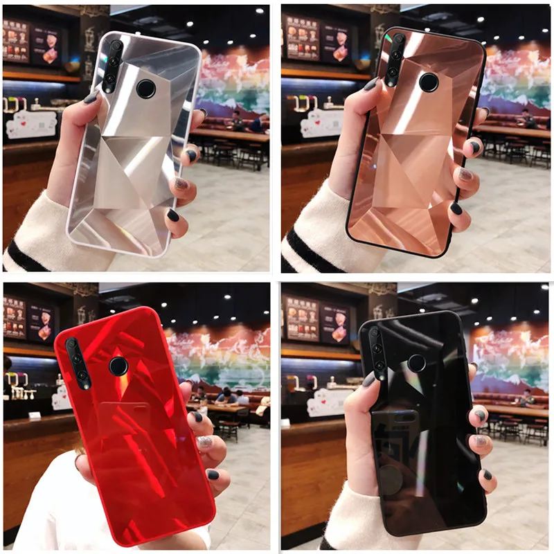 Laser Diamond Mirror Case For Huawei Honor 20i 10i 20 Lite 10 8S 8X 9S 9C 9A Mate 30 Pro Maimang 8 7 Soft Funda | Мобильные телефоны