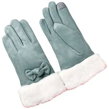 Gloves Female Autumn And Winter Warm Gloves Thick Velvet Touch Screen Bike Gloves Suede Cute Bow Gloves
Gloves Female Autumn And Winter Warm Gloves Thick Velvet Touch Screen Bike Gloves Suede Cute Bow Gloves