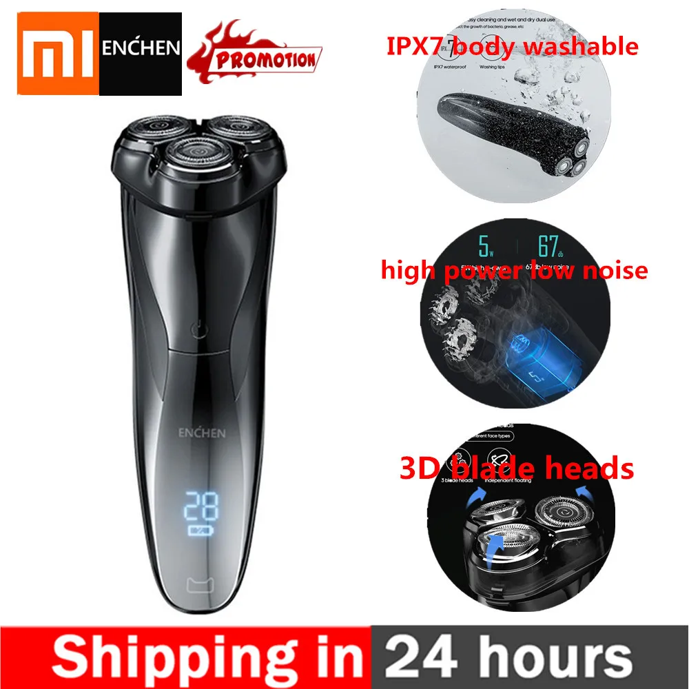 Original Xiaomi Enchen BlackStone3 3D Electric Shaver for Men Body Washable Shavers Rechargeable Flex Razor New Xiaomi Razor
Original Xiaomi Enchen BlackStone3 3D Electric Shaver for Men Body Washable Shavers Rechargeable Flex Razor New Xiaomi Razor