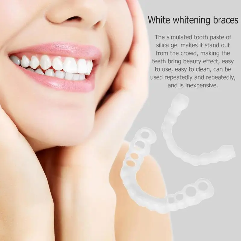 1pair Fake Teeth Upper False Fake Tooth Cover Snap On Immediate Teeth Cosmetic Denture Care Oral Care Plastic Whitening Denture
1pair Fake Teeth Upper False Fake Tooth Cover Snap On Immediate Teeth Cosmetic Denture Care Oral Care Plastic Whitening Denture