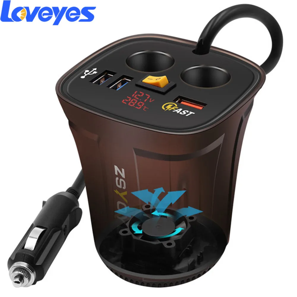 QC3.0 Car Charger 3 USB One To Three Multi-function Cigarette Lighter Quick Charging 60W Power Car Cup Holder Adapter BCR
QC3.0 Car Charger 3 USB One To Three Multi-function Cigarette Lighter Quick Charging 60W Power Car Cup Holder Adapter BCR