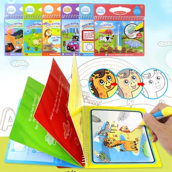 Funny Reusable Water Drawing Painting Doodle Book with Pen Handle for Kids Children Early Educational Toys
Funny Reusable Water Drawing Painting Doodle Book with Pen Handle for Kids Children Early Educational Toys