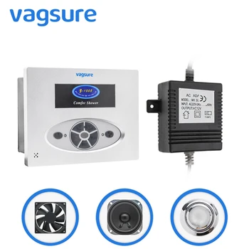 AC 12V Square CE Certification Shower Controller Kit with Panel/Light/Speaker/Vent Fan/Transformer for Shower Room Cabin
AC 12V Square CE Certification Shower Controller Kit with Panel/Light/Speaker/Vent Fan/Transformer for Shower Room Cabin