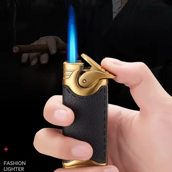 Vintage Refillable Gas Torch Jet Lighters Smoking Leather Butane Briquet Tempete For Cigarette Windproof Gift For Boyfriend
Vintage Refillable Gas Torch Jet Lighters Smoking Leather Butane Briquet Tempete For Cigarette Windproof Gift For Boyfriend