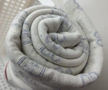 Novo cobertor do bebê recém-nascido engrossar toalha de algodão macio branco lance cove malha quente infantil swaddle cama do bebê cobertor 90*112 cm(China)