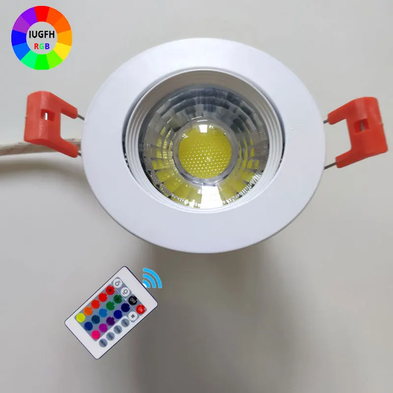 3pcs LED Downlight RGB with Remote Control 3W 6W 9W 12W crystal Len Lamp Recessed in Ceiling Downlight Adjustable Angle Light
3pcs LED Downlight RGB with Remote Control 3W 6W 9W 12W crystal Len Lamp Recessed in Ceiling Downlight Adjustable Angle Light