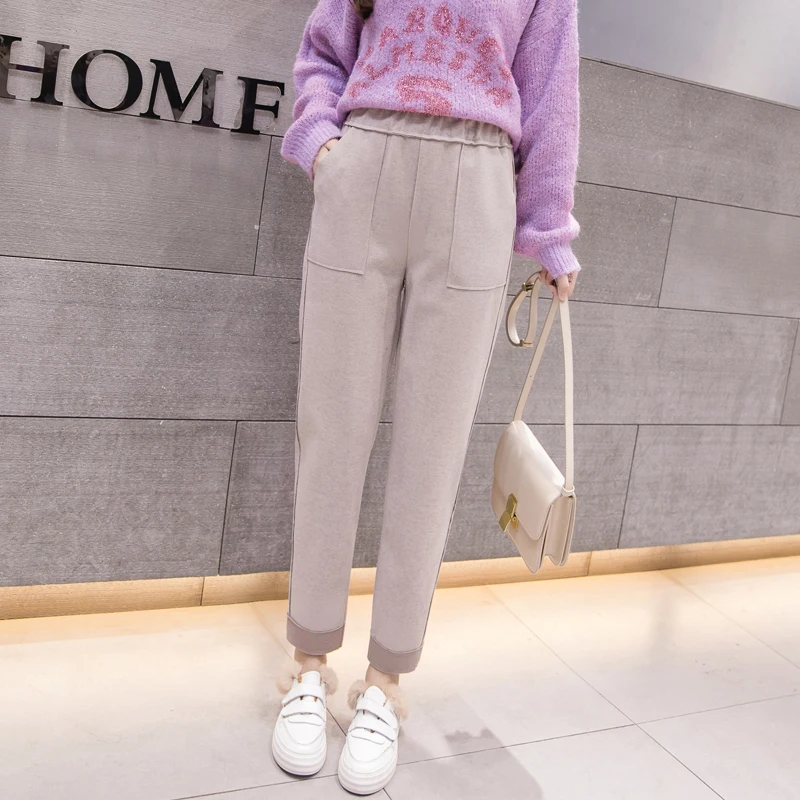 Woolen Haren Pants New Autumn Winter Pants Warm Women Ankle Length Woolen Pant Thick High Waist Loose Trousers Fashion Bottoms
Woolen Haren Pants New Autumn Winter Pants Warm Women Ankle Length Woolen Pant Thick High Waist Loose Trousers Fashion Bottoms