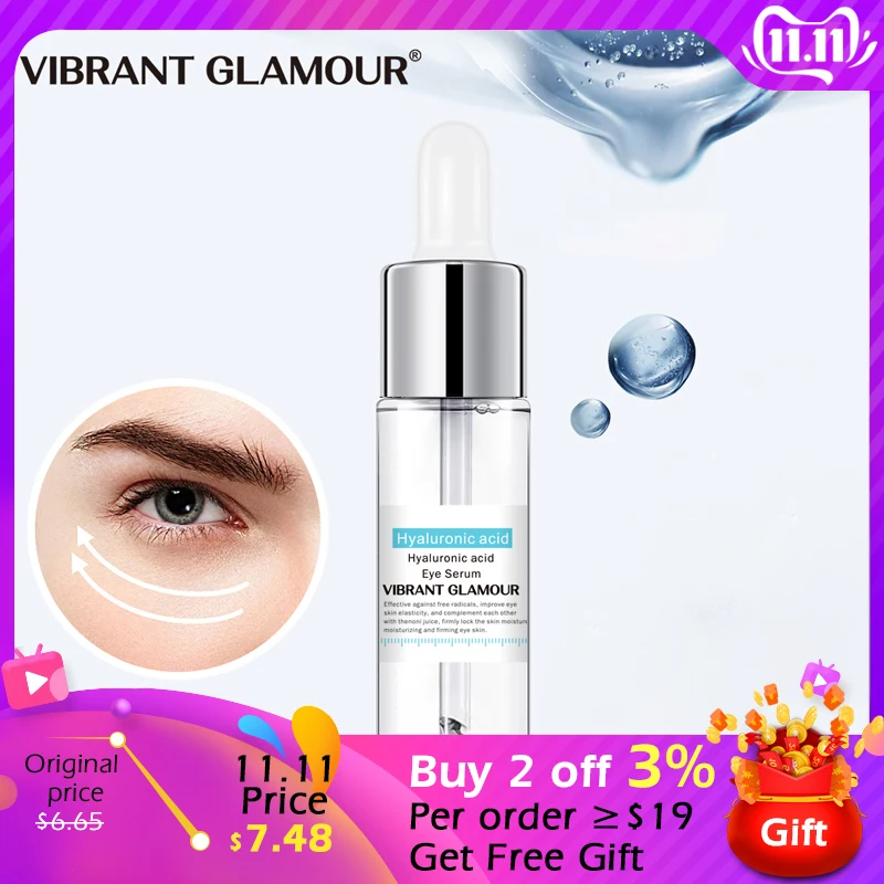 VIBRANT GLAMOUR Hyaluronic Acid Repair Essence Anti-Wrinkle Remover Dark Circles Against Puffiness Anti Aging Ageless Eye Serum
VIBRANT GLAMOUR Hyaluronic Acid Repair Essence Anti-Wrinkle Remover Dark Circles Against Puffiness Anti Aging Ageless Eye Serum