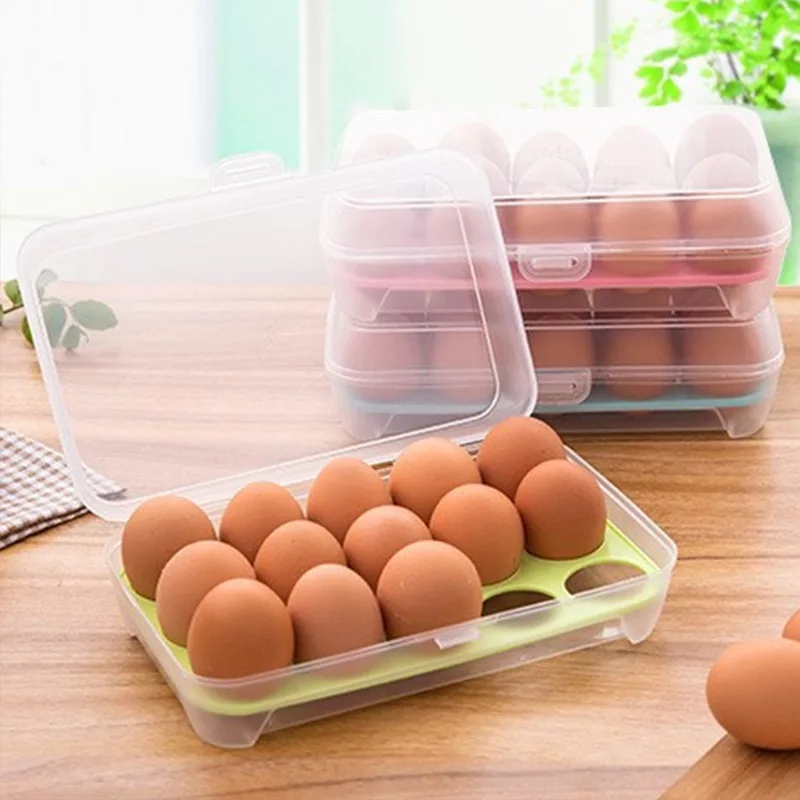 Kitchen Supplies Refrigerator Egg Box 15 Grid Fresh Storage Box Practical Creative Home Portable Plastic Picnic Food Storage Box
Kitchen Supplies Refrigerator Egg Box 15 Grid Fresh Storage Box Practical Creative Home Portable Plastic Picnic Food Storage Box