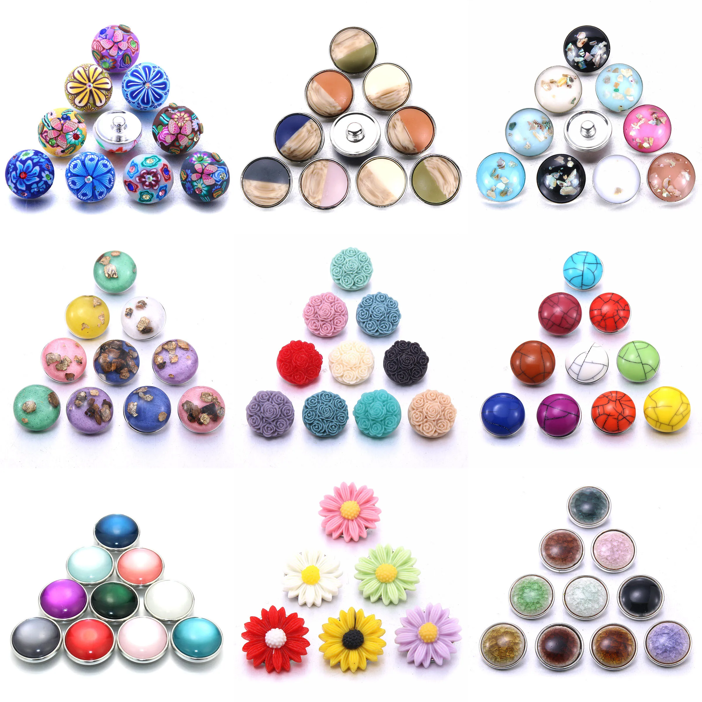 10pcs/lot Wholesale Flowers 18mm Snap Jewelry Bracelet Bangles Charm Color Clay Snap Bracelet For Women Snap Button Jewelry
10pcs/lot Wholesale Flowers 18mm Snap Jewelry Bracelet Bangles Charm Color Clay Snap Bracelet For Women Snap Button Jewelry
