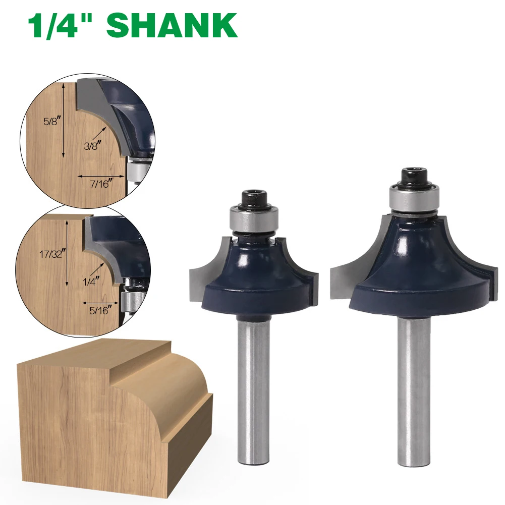 1PC 1/4" 6.35MM Shank Milling Cutter Wood Carving Round Over Beading Edging Router Bit Straight End Mill Trimmer Woodworking
1PC 1/4" 6.35MM Shank Milling Cutter Wood Carving Round Over Beading Edging Router Bit Straight End Mill Trimmer Woodworking