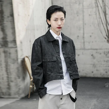 simple Loose Fit Black Asymmetrical Big Size Denim Short Jacket New Lapel Long Sleeve Women Coat Fashion Tide Spring 2020 1R587
simple Loose Fit Black Asymmetrical Big Size Denim Short Jacket New Lapel Long Sleeve Women Coat Fashion Tide Spring 2020 1R587