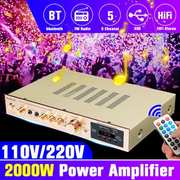 bluetooth 298BT Power Amplifier LCD Display Audio HiFi 800W 220V-240V 50Hz 5CH Home Theatre FM Radio Support SD/USB
bluetooth 298BT Power Amplifier LCD Display Audio HiFi 800W 220V-240V 50Hz 5CH Home Theatre FM Radio Support SD/USB