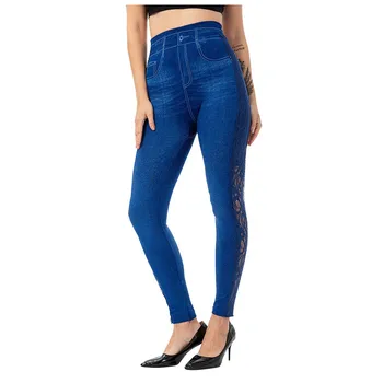 leggings Women's Casual Imitation Cowboy Leggings Lace High Elasticity Slim Cropped Pants women kobieta spodnie
leggings Women's Casual Imitation Cowboy Leggings Lace High Elasticity Slim Cropped Pants women kobieta spodnie