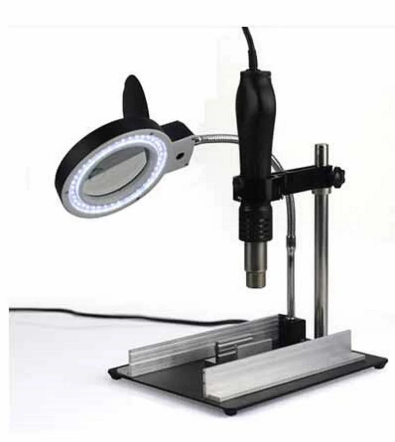 PHONEFIX 628TD 8X Magnifier Glass Stand with Flexible Neck LED light Perfect for Soldering Crafting circuit board Maintenance
PHONEFIX 628TD 8X Magnifier Glass Stand with Flexible Neck LED light Perfect for Soldering Crafting circuit board Maintenance