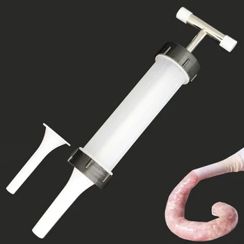 IYouNice Manual Sausage Maker Syringe Meat Fillers Machine Nozzle Sausage Meat Stuffer Sausage Filler Machines Funnel Kitchen
IYouNice Manual Sausage Maker Syringe Meat Fillers Machine Nozzle Sausage Meat Stuffer Sausage Filler Machines Funnel Kitchen
