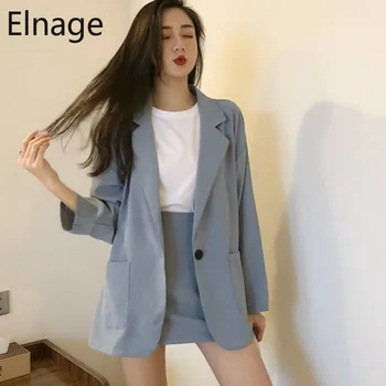 Fashion Women Skirt Suits One Button Notched Spring Blazer Jackets Slim Mini Skirts Two Pieces OL Sets Female Outfits 5B336
Fashion Women Skirt Suits One Button Notched Spring Blazer Jackets Slim Mini Skirts Two Pieces OL Sets Female Outfits 5B336