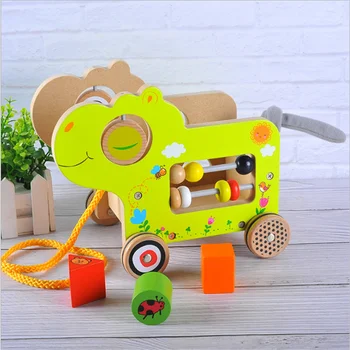 Wooden Pull Toys Wooden Car Cute Wooden Pull Along Cart Wheels Block Building Educational Kids Toys 
Wooden Pull Toys Wooden Car Cute Wooden Pull Along Cart Wheels Block Building Educational Kids Toys