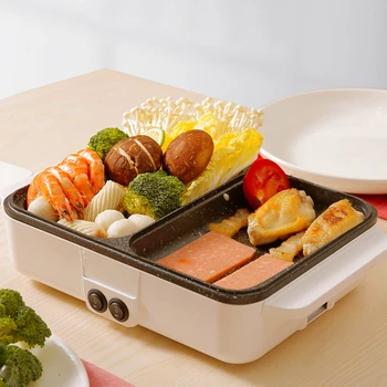 Multi-function Mini Cooking Pot Electric Baking Pan Electric Hot Pot Home Indoor Electric Oven Non-stick Pan Roast One Pot 
Multi-function Mini Cooking Pot Electric Baking Pan Electric Hot Pot Home Indoor Electric Oven Non-stick Pan Roast One Pot