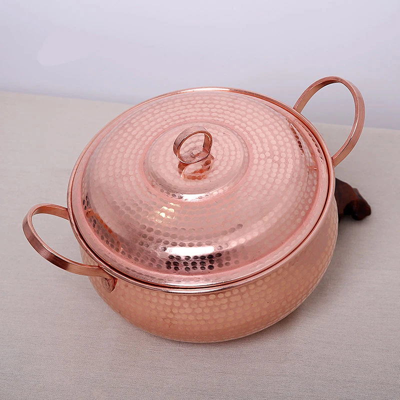 Plateau master crafts handmade copper stockpot copper crucible gas stove copper cooker thick pure copper hot pot
Plateau master crafts handmade copper stockpot copper crucible gas stove copper cooker thick pure copper hot pot
