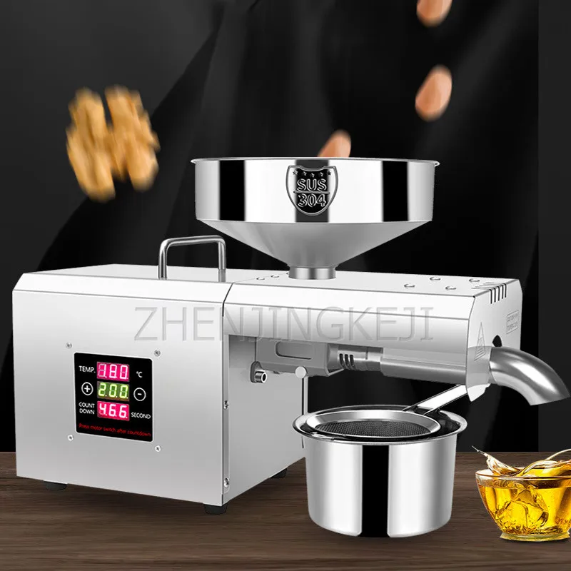 Home Squeeze Oil Machine Temperature Control Automatic Stainless Steel Kitchen Appliances Edible Peanut Oil Processing Equipment
Home Squeeze Oil Machine Temperature Control Automatic Stainless Steel Kitchen Appliances Edible Peanut Oil Processing Equipment
