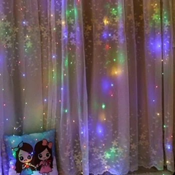 Wedding Holiday LED Decorative Lights Christmas Gypsophila Background Lights Romantic Curtain String Lights Colored JHP-
Wedding Holiday LED Decorative Lights Christmas Gypsophila Background Lights Romantic Curtain String Lights Colored JHP-