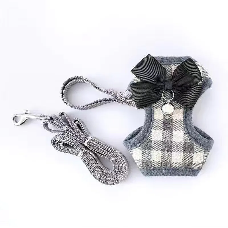 Breathable Cat Dog Adjustable Harness Leash Set Bowknot Plaid Cats Dogs Vest Harnesses for Small Medium Pets Puppy Yorkshire
Breathable Cat Dog Adjustable Harness Leash Set Bowknot Plaid Cats Dogs Vest Harnesses for Small Medium Pets Puppy Yorkshire