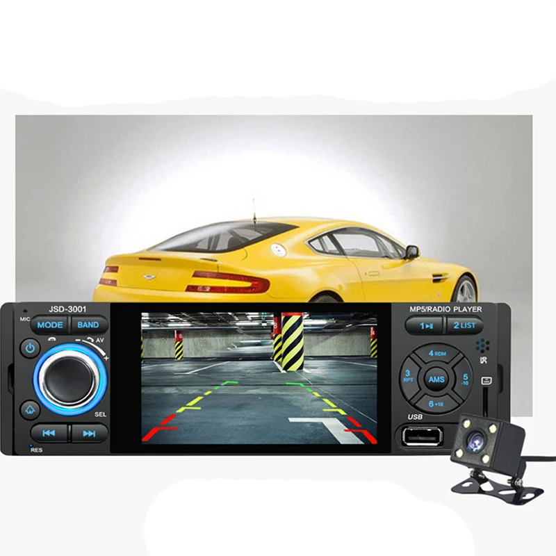 4.1 Inches HD Car MP5 Multiple Media Mirror Link Built-in Bluetooth High-quality digital stereo FM radio
4.1 Inches HD Car MP5 Multiple Media Mirror Link Built-in Bluetooth High-quality digital stereo FM radio