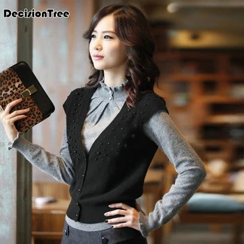 2020 knitted vest waistcoat women cardigan office lady casual tops wool elegant sweater Button sleeveless female outerwear
2020 knitted vest waistcoat women cardigan office lady casual tops wool elegant sweater Button sleeveless female outerwear