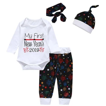 4 PCS Baby Outfit Print Jumpsuit Pants Hat Headwear Clothes Set for Infant Unisex NSV775
4 PCS Baby Outfit Print Jumpsuit Pants Hat Headwear Clothes Set for Infant Unisex NSV775