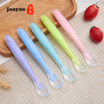 Baby Soft Silicone Feeding Spoon Baby Spoon Safety Tableware Infant Learning Spoons Utensils jooyoo
Baby Soft Silicone Feeding Spoon Baby Spoon Safety Tableware Infant Learning Spoons Utensils jooyoo