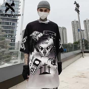 11 BYBB'S DARK 2020 National trend Hip hop Fashion Loose Streetwear Short Sleeves Butterfly Alphabet Printing Oversize T Shirt
11 BYBB'S DARK 2020 National trend Hip hop Fashion Loose Streetwear Short Sleeves Butterfly Alphabet Printing Oversize T Shirt