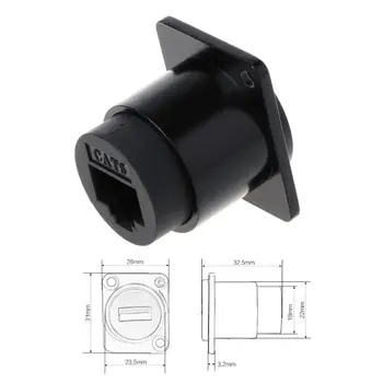 D-type Module RJ45 Socket Cable Female Signal Connector Cat6 Panel Mount Network Ethernet Extension Interface Adapter
D-type Module RJ45 Socket Cable Female Signal Connector Cat6 Panel Mount Network Ethernet Extension Interface Adapter
