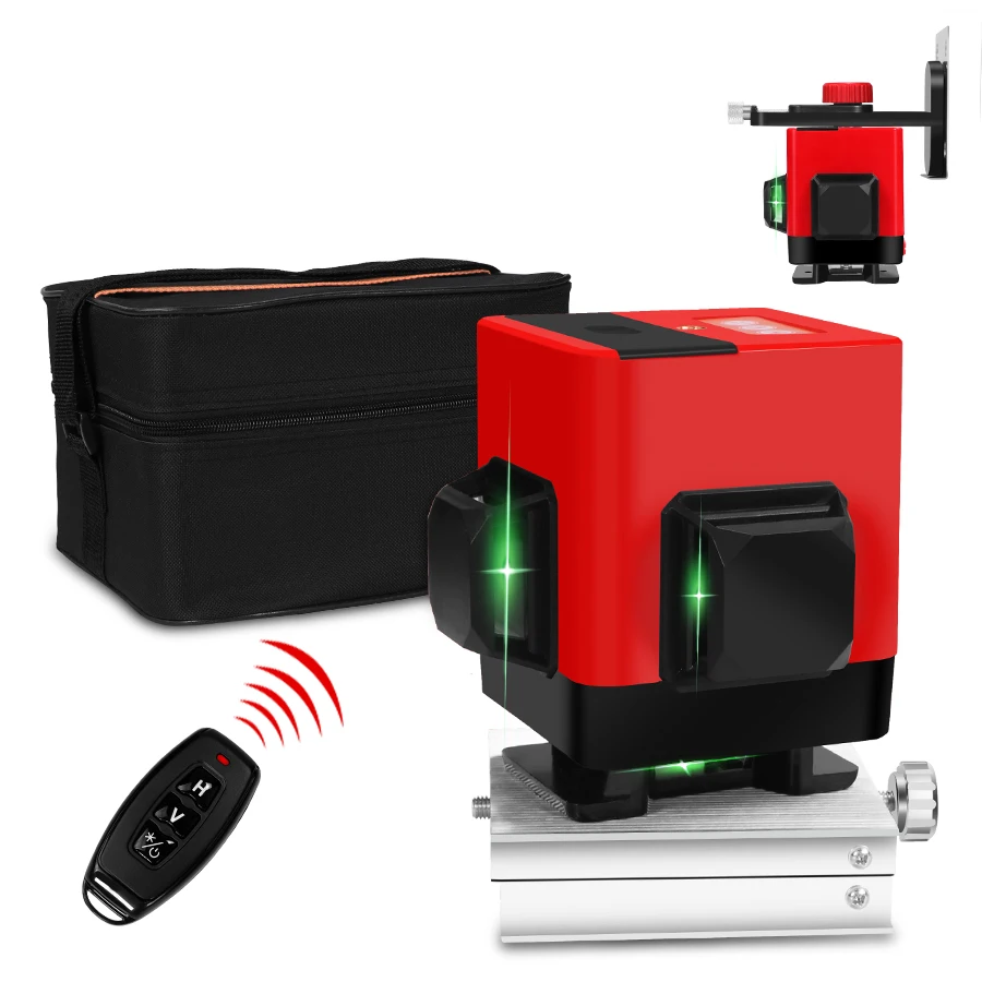 12 Lines 3D Level Self-Leveling 360 Horizontal And Vertical Cross Super Powerful Green Laser Beam Line Side Wall usage
12 Lines 3D Level Self-Leveling 360 Horizontal And Vertical Cross Super Powerful Green Laser Beam Line Side Wall usage